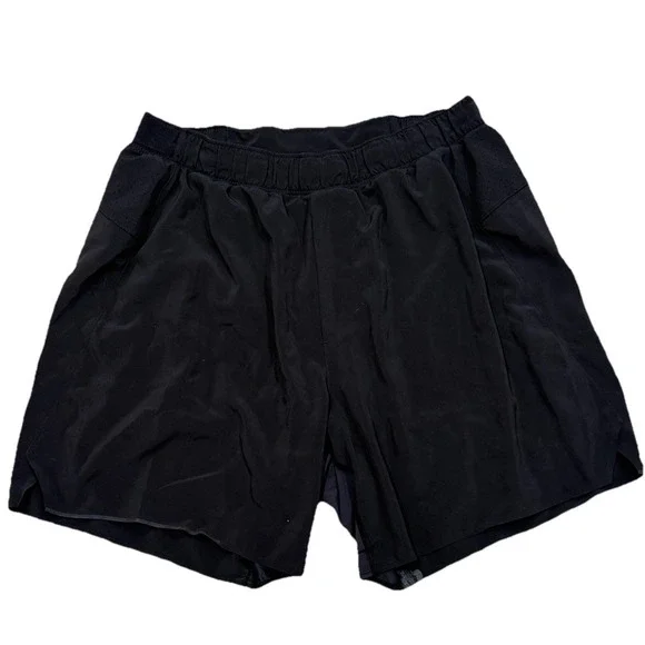 Lululemon Tracker Shorts Womens Medium Black Lined Running Athletic Gym - Picture 5 of 10